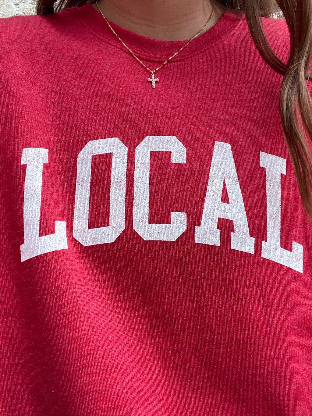 Local Crewneck- Red