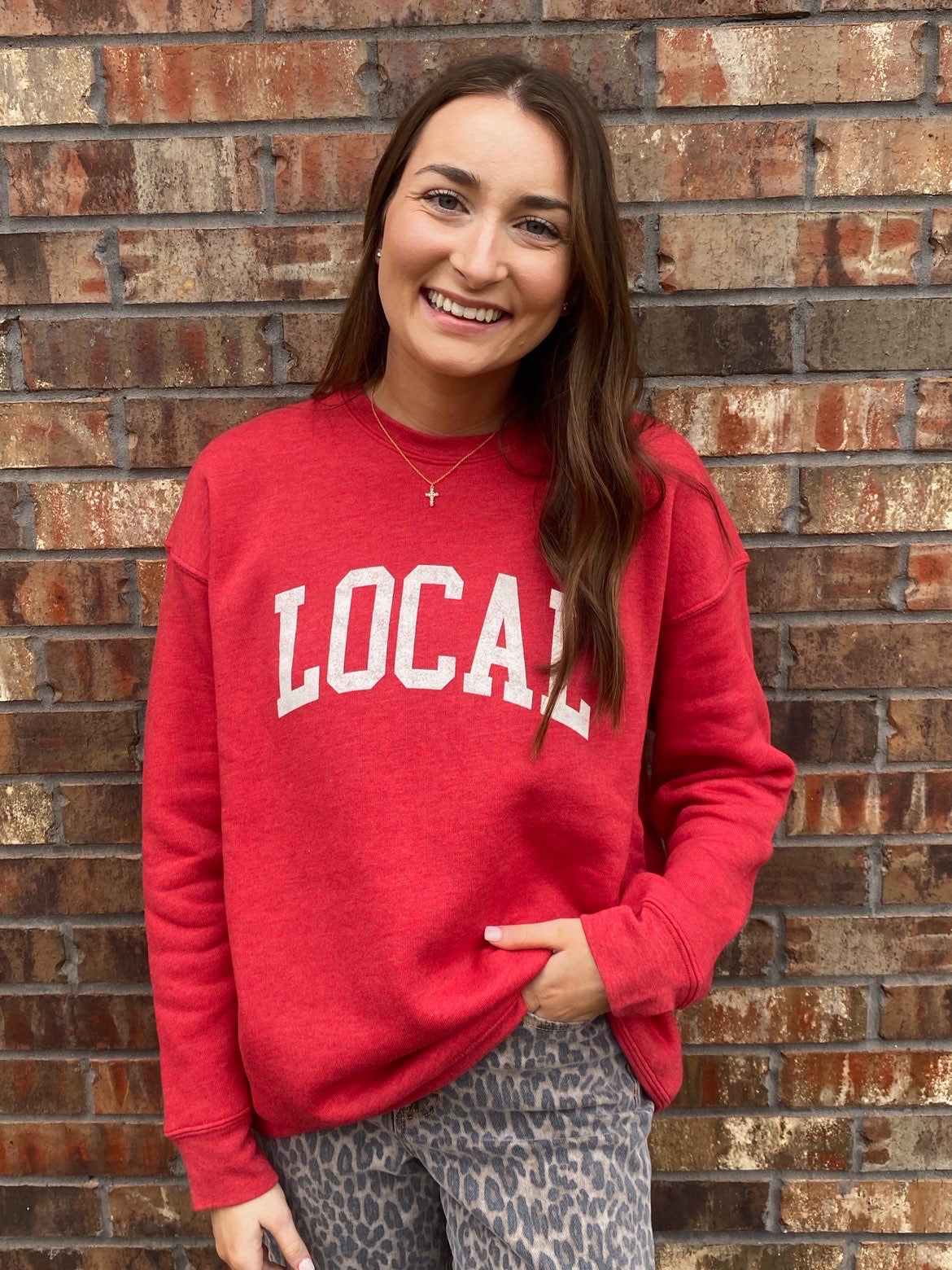 Local Crewneck- Red