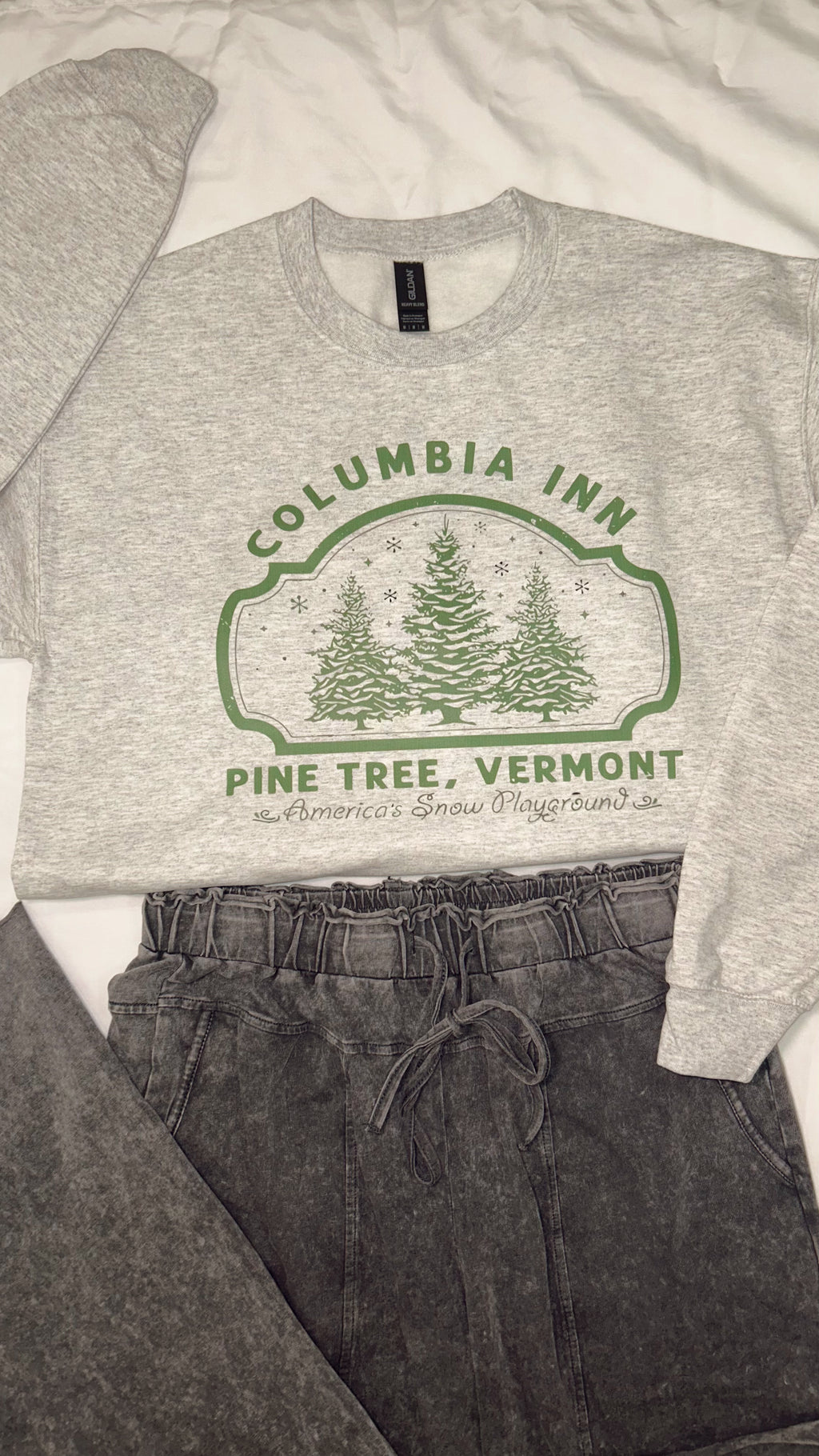 Tree Farm Crewneck- Grey