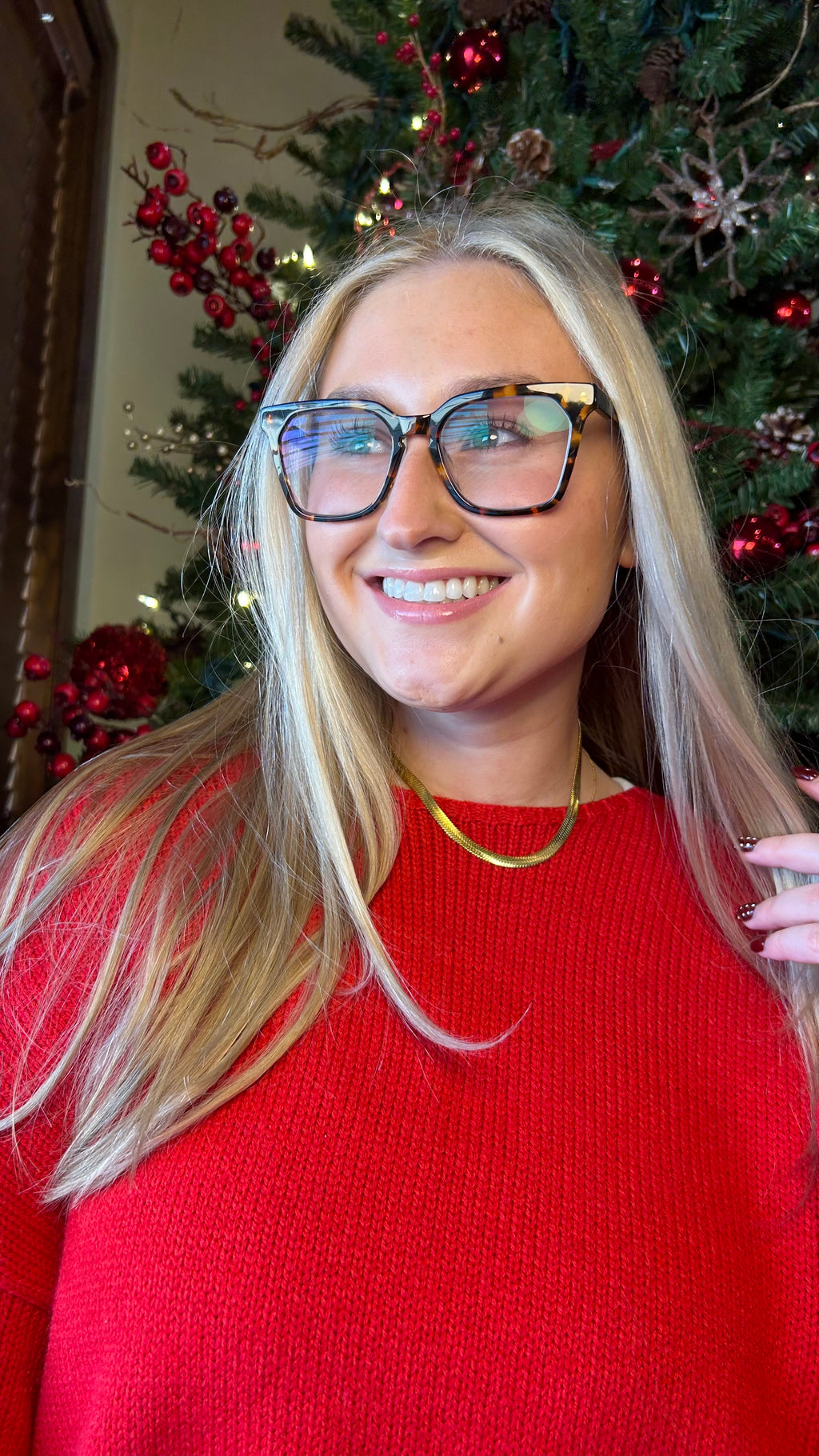 Herringbone Necklace- Gold