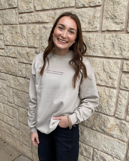 Can't Throw Stones Crewneck