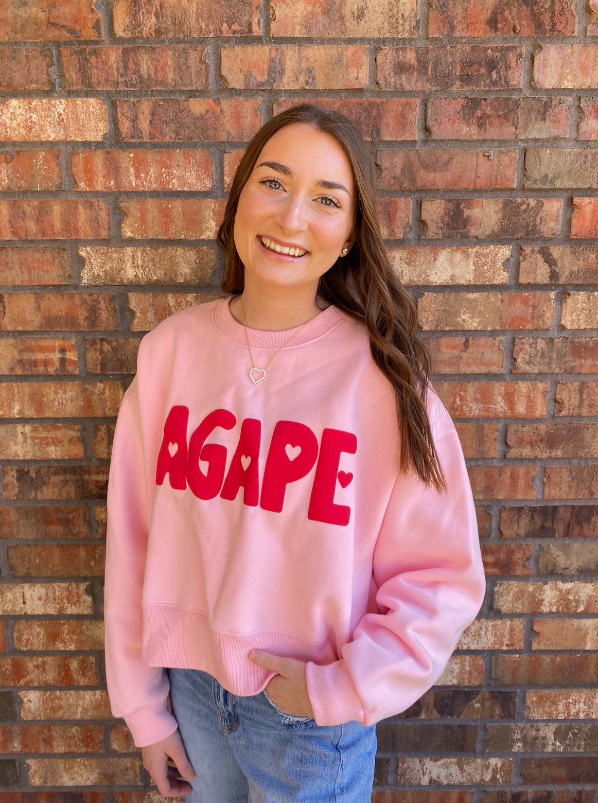 Agape Cropped Sweatshirt