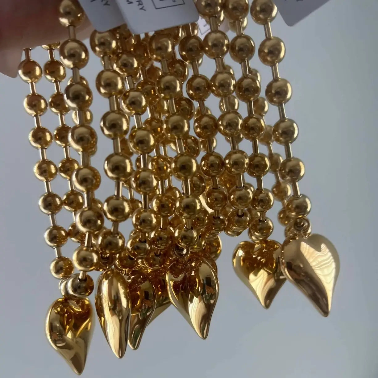 Bubble Heart Necklace- Gold